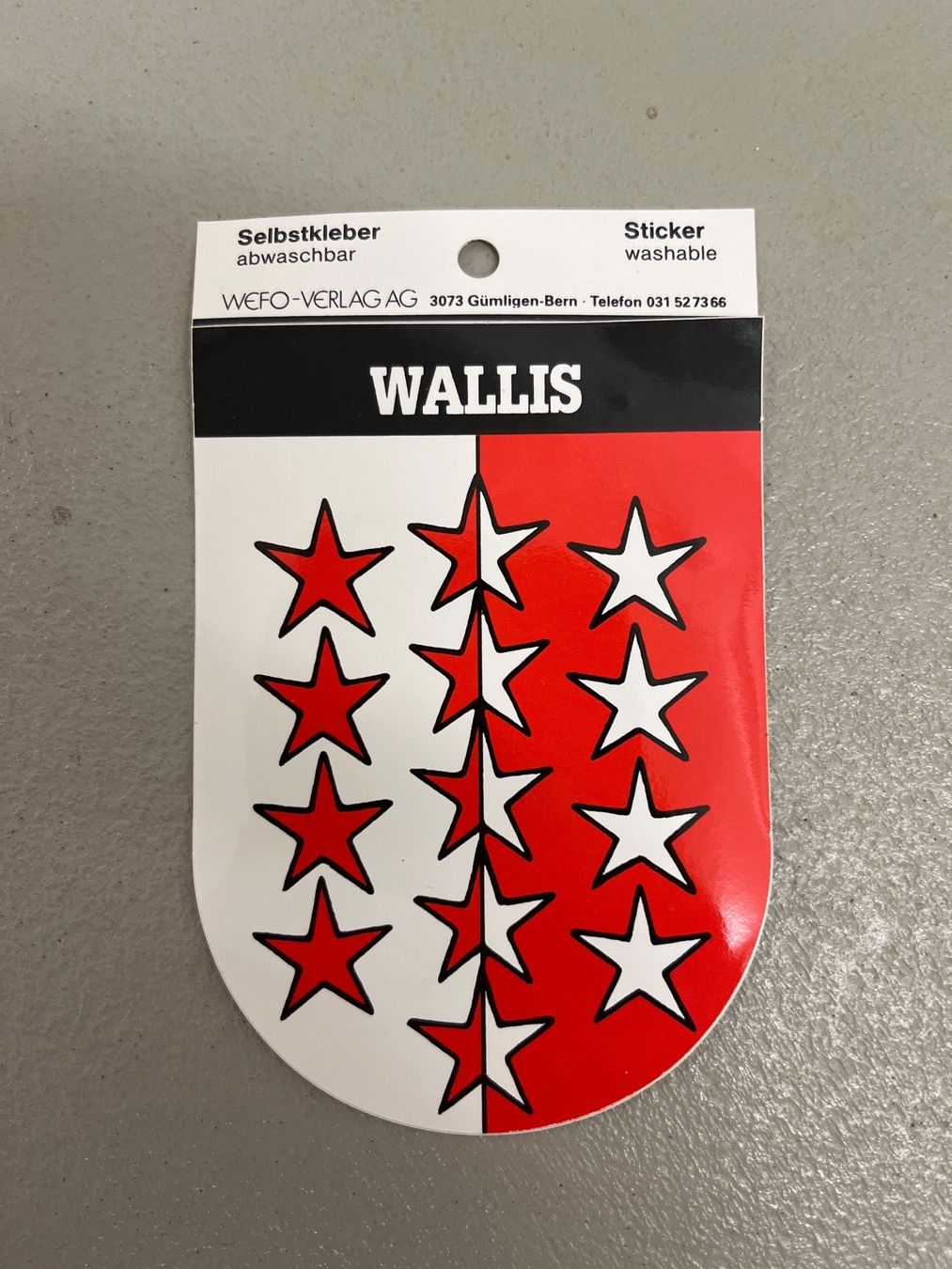 Aufkleber: Wappenkleber Wallis / Valais – Neu (gemäss Beschreibung) aus Spiez von Fridu99