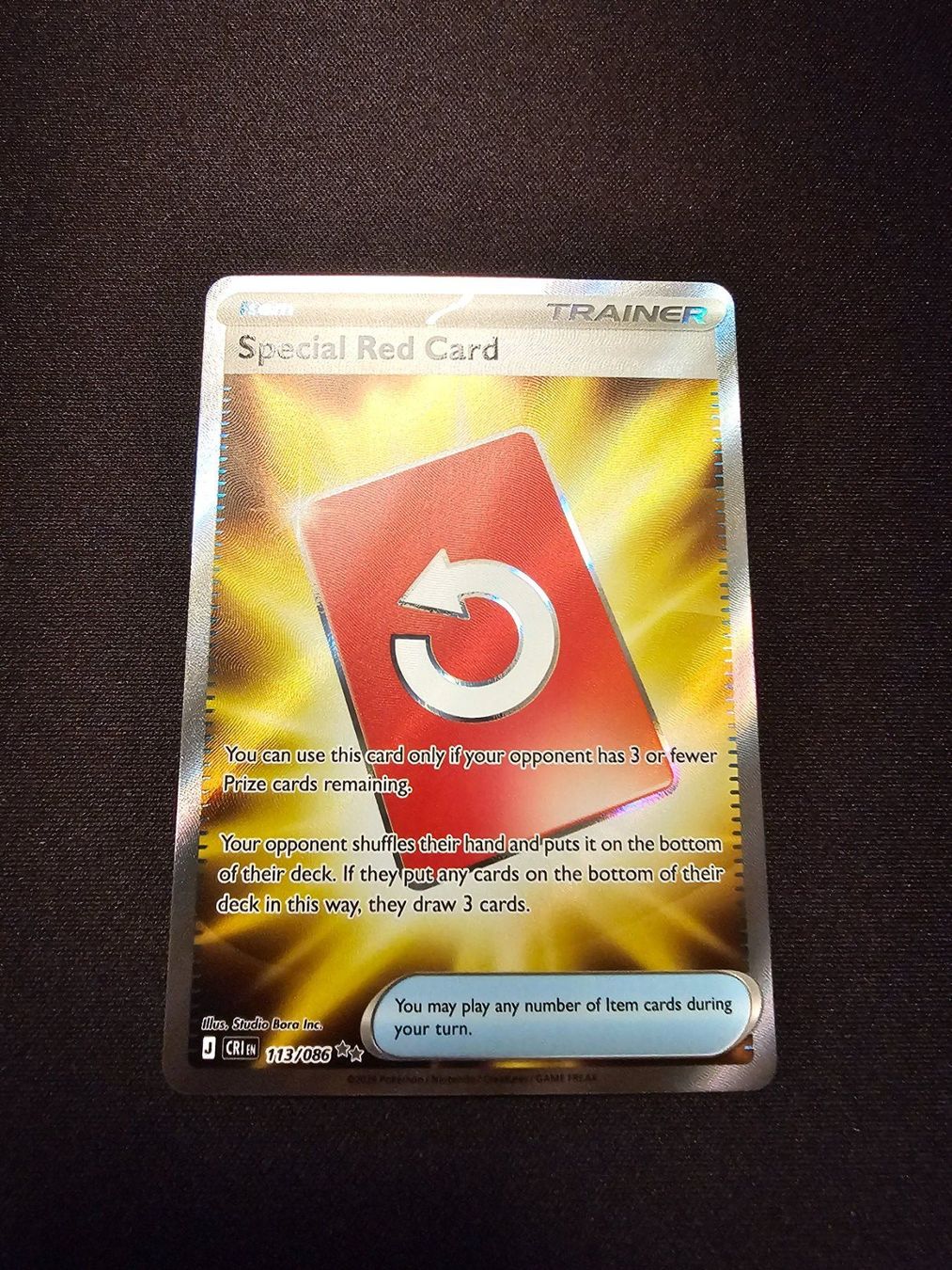 Pokémon Carte collezionabili: Special Red Card 113/086 – Usato da Lufingen venduto da Argannon