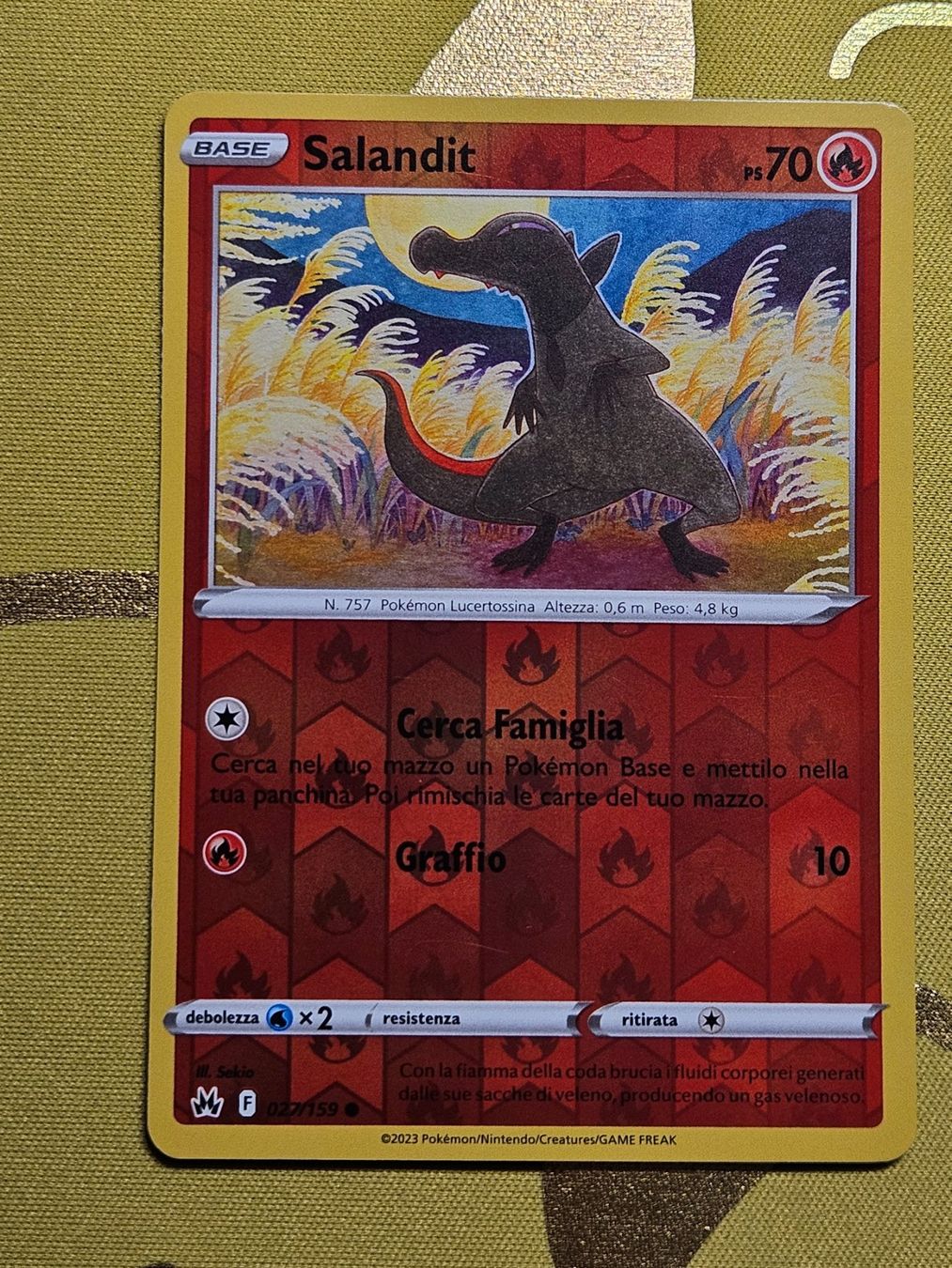 Pokémon Carte collezionabili: Crown Zenith - Salandit 027/159 – Usato da Bellinzona venduto da Pokemarco
