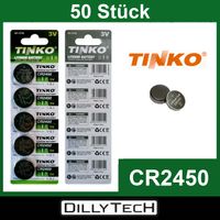 Tinko CR2450 Knopfzellenbatterie - 50 Stk.