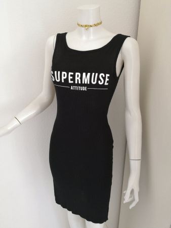 🤩MANGO STRETCH KLEID SCHWARZ GERILLT & DRUCK NEU & D&G P.