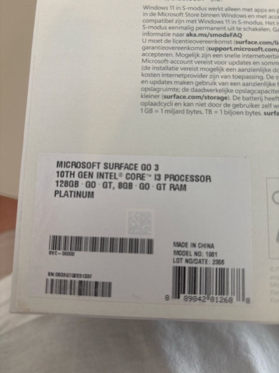 Microsoft Tablettes PC: Microsoft Surface Go 3 Tablet silber guter Zustand – D'occasion à Neuhausen par wait.for.it 4