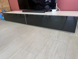 TV-Möbel weiss schwarz