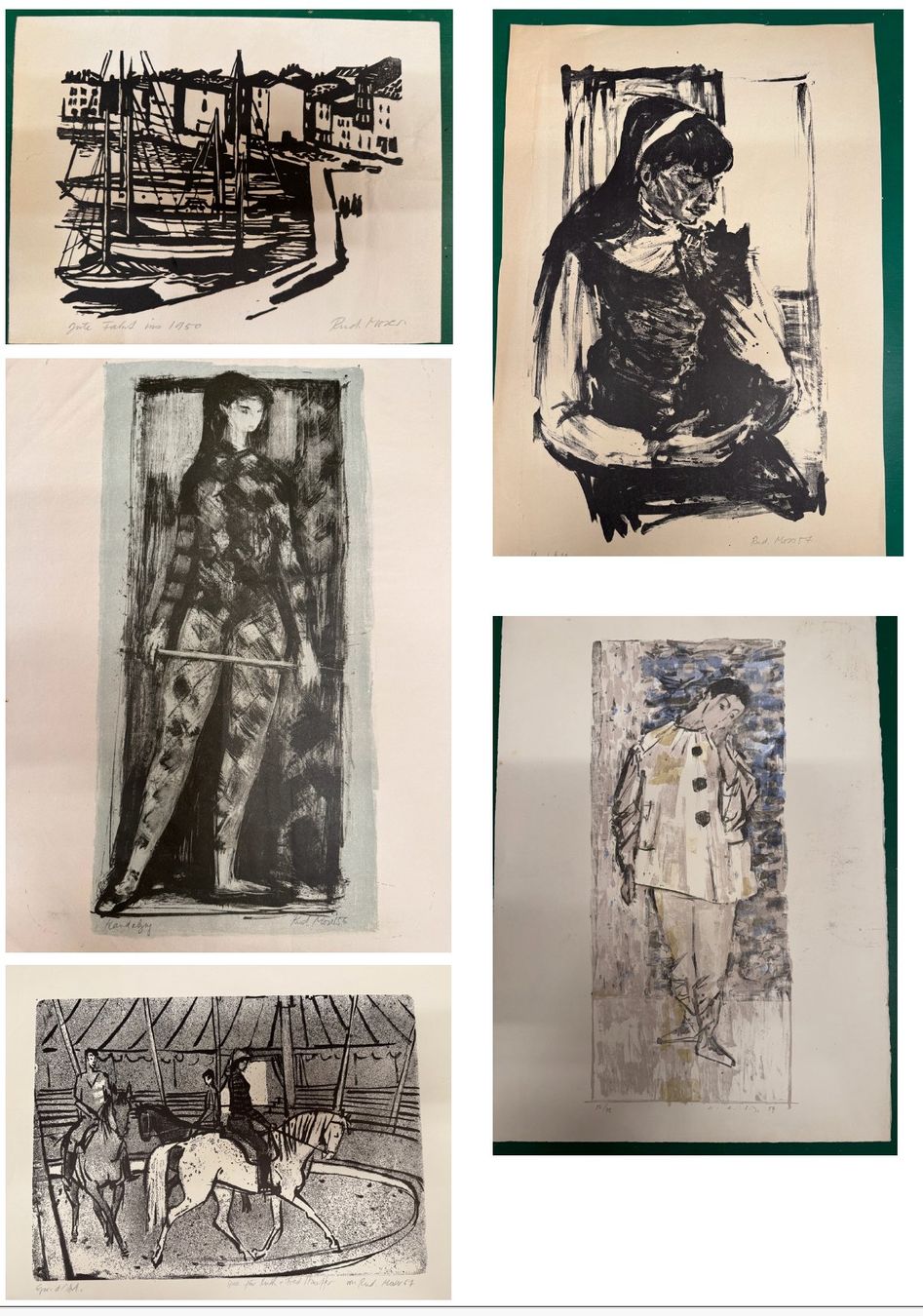 Arts picturaux & lithographies: Grosse Sammlung von Bildern vorwiegend Lithografien – D'occasion à Burgdorf par be284777