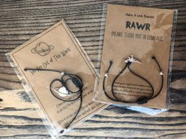 NEU 2 Wunscharmbänder mit Sprüchen Armband