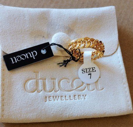 Anelli: Bague en acier inoxydable taille 54 – Nuovo e nell'imballaggio originale da Crans VS venduto da est_8mbd 3