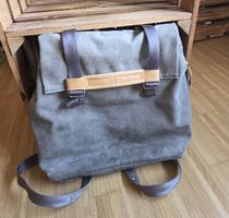 QWSTION Rucksack grau Canvas