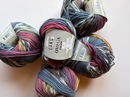 5 Knäuel Omega Color Lang Yarns