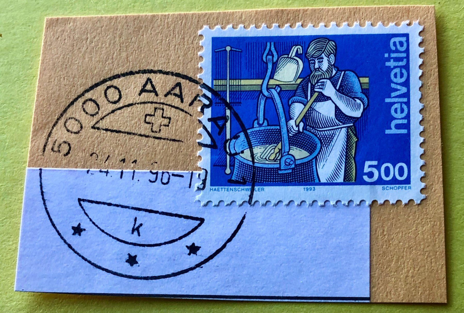 Tutti i francobolli: Nr.854 mit Stempelt Käser Aarau    – Usato da Aarau venduto da Billa007