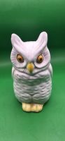 Mid-Century Italian Pottery Eulen Figur Vintage Italy