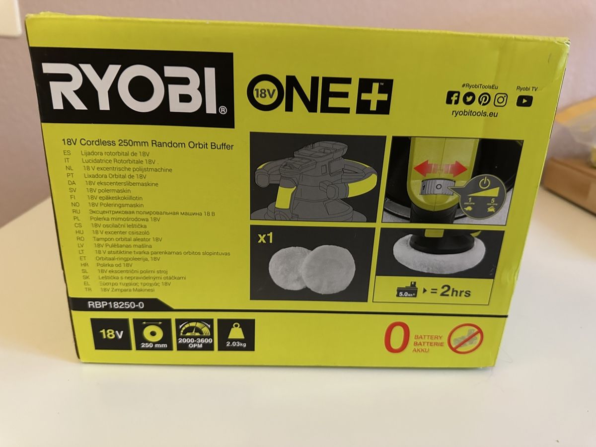 Ryobi Tutte le macchine: Ryobi One Exzenterpolierer ohne Akku – Nuovo e nell'imballaggio originale da Oberwil BL venduto da Touran73 2