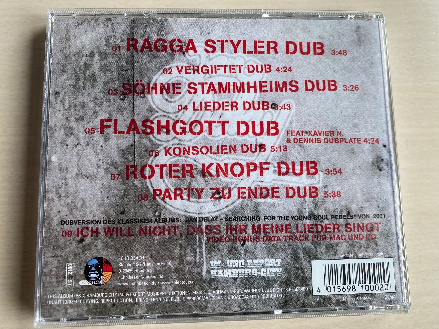 CD: Jan Delay - Searching….“The Dubs – Usato da Oberried Brienz venduto da Chyara 1