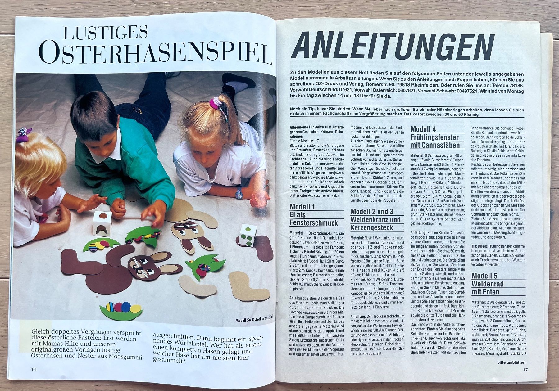 Riviste & Magazine: Vintage Bastelheft "Ostern" 90er Jahre – Usato da Aesch BL venduto da Sam-3 6