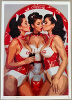Death: Three Sexy Coca Cola Girls, POP Art, signiert 82/100