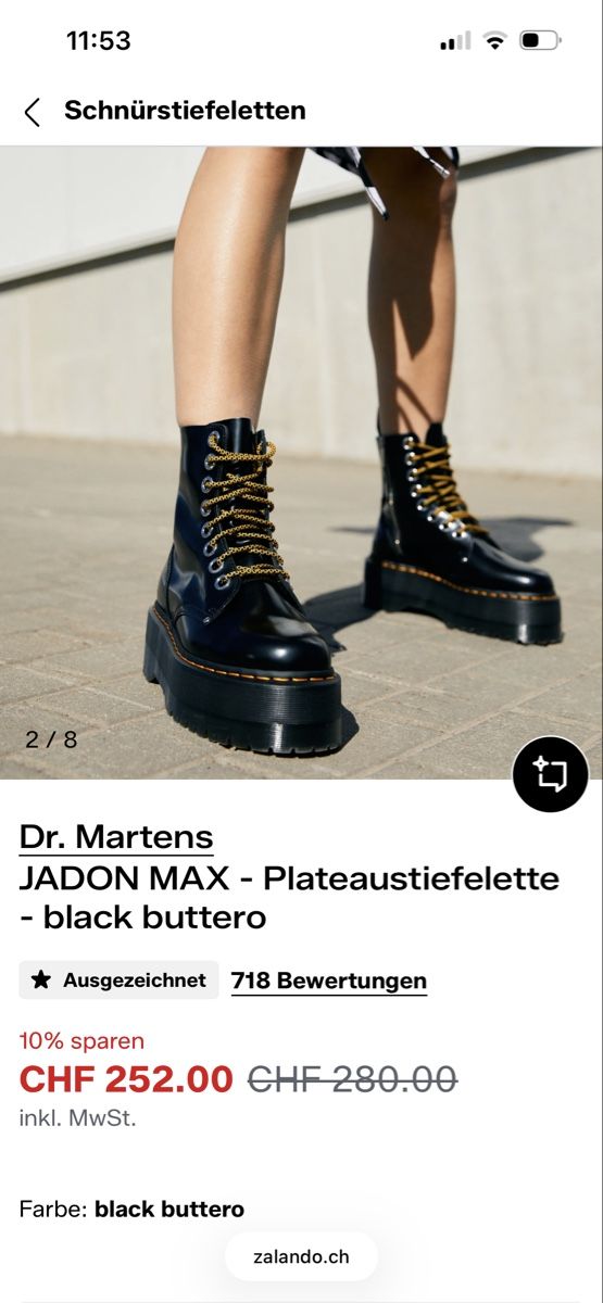 Dr. Martens Scarpe da donna: dr martens jadon max plateau – Usato da Pfäffikon SZ venduto da str_s55r