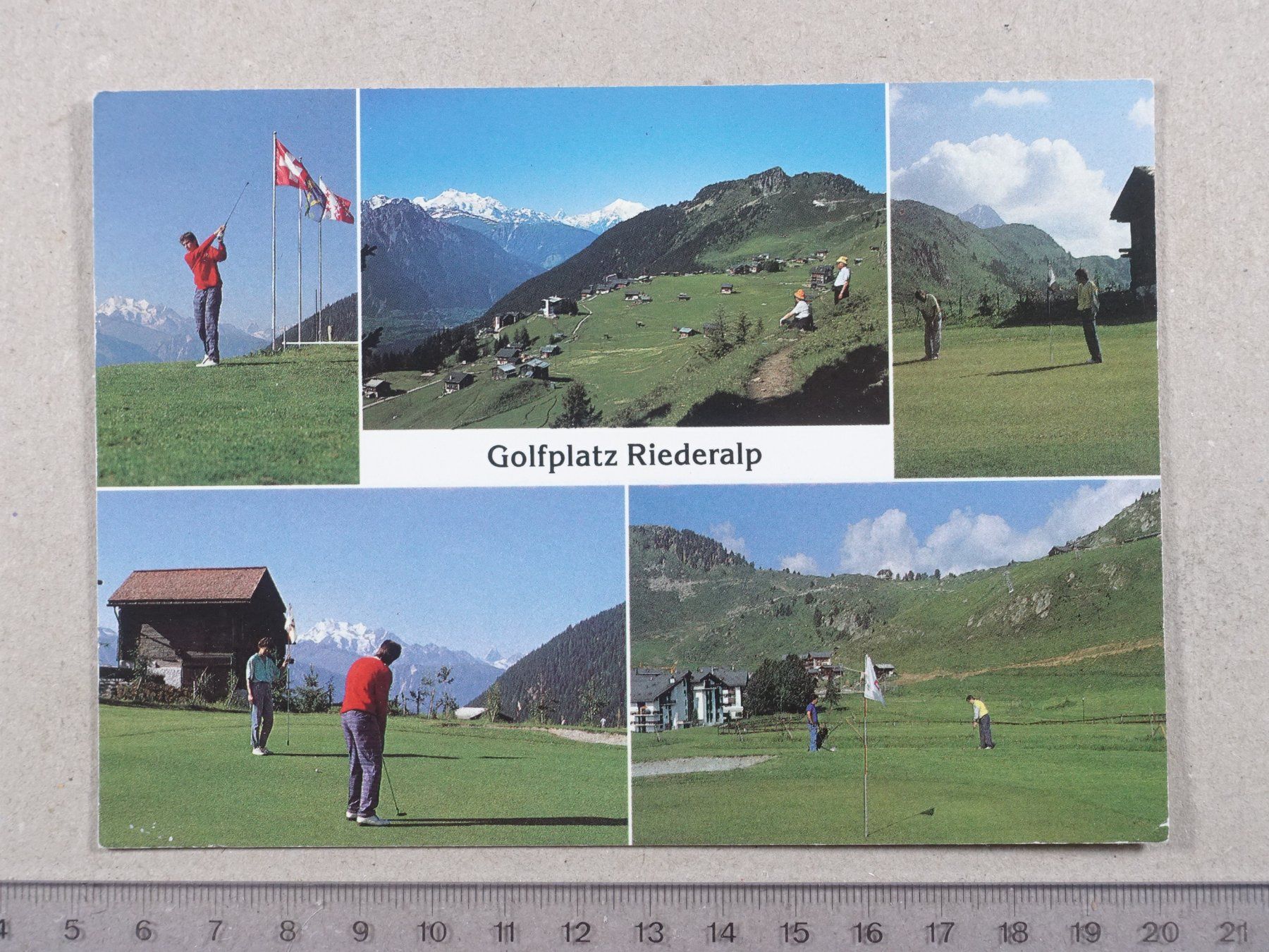 Ansichtskarten: Golf, Golfplatz Riederalp – Gebraucht aus Lenzburg von fh1