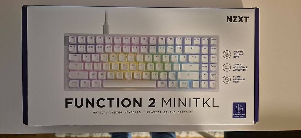 Tastiere: Clavier Gaming NZXT Function 2 MiniTKL Optique Blanc(Qwertz) – Usato da Genève venduto da diiogosousa