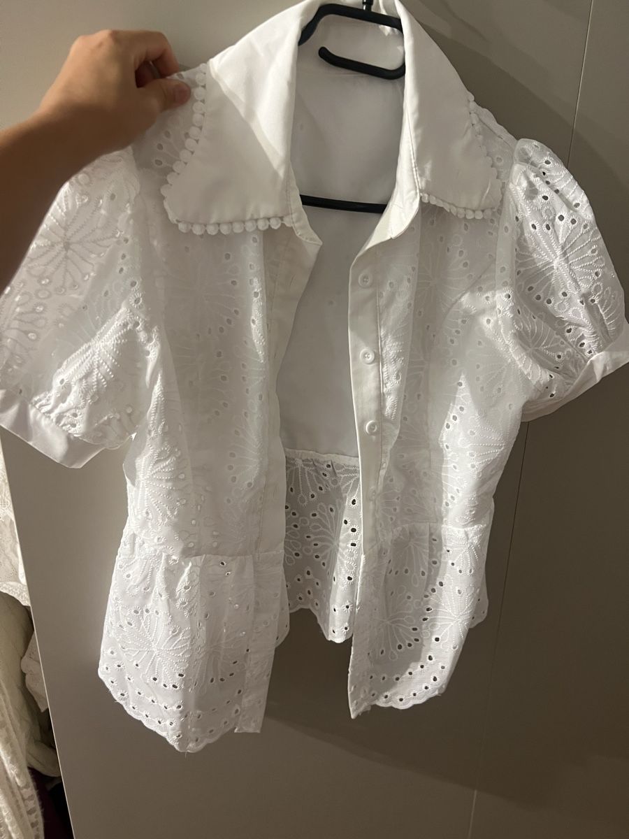 Chemisiers: Damen Bluse weiss kurzarm – D'occasion à Zürich par R1908 1