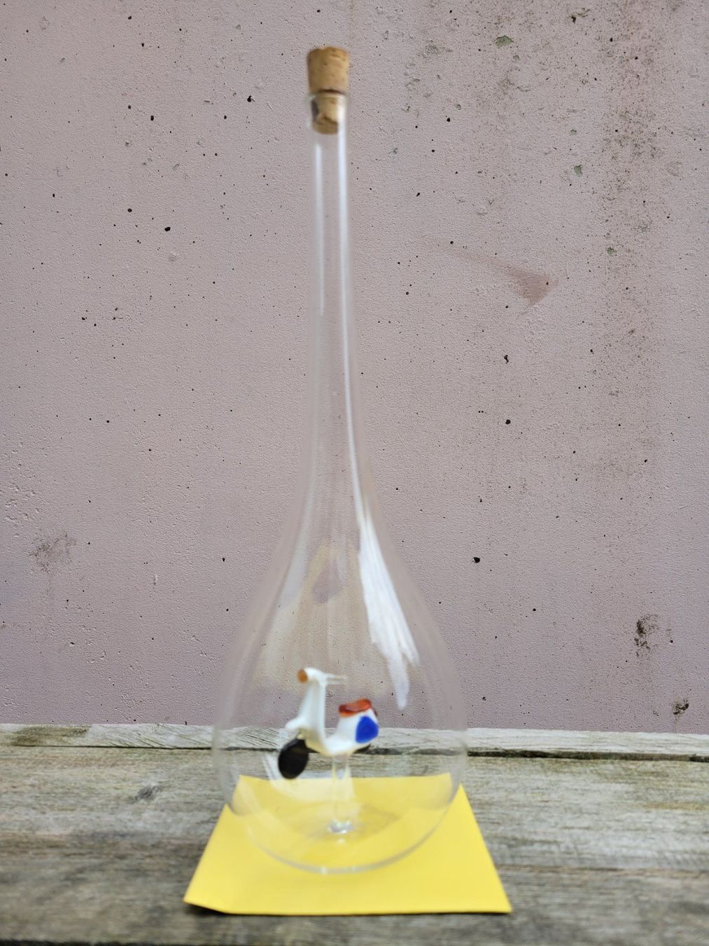 Altro: Mundgeblasene GLAS Schnapsflasche mit Vespa - Roller Objekt – Nuovo e nell'imballaggio originale da Nottwil venduto da echtMOMO