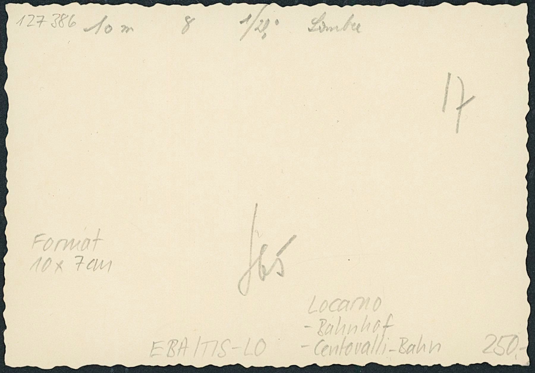 Cartoline postali: TIS Locarno - Bahnhof - Centovalli Bahn – Nuovo (secondo la descrizione) da Schindellegi venduto da leecollect 1