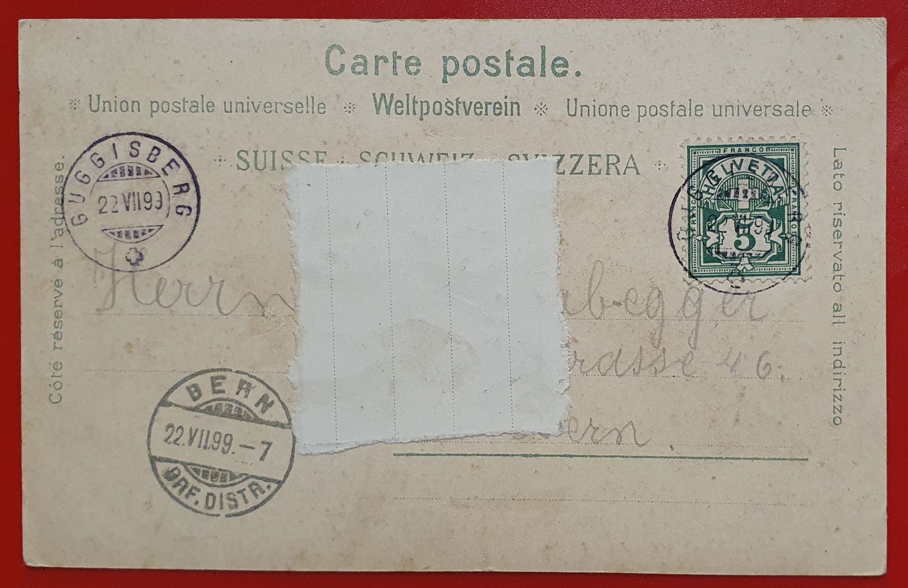 Cartes postales: Gruss aus Guggisberg 1899 – D'occasion à Kreuzlingen par Rschweiz1 1