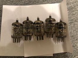 5x Antik Radio/TV Röhren PC900
