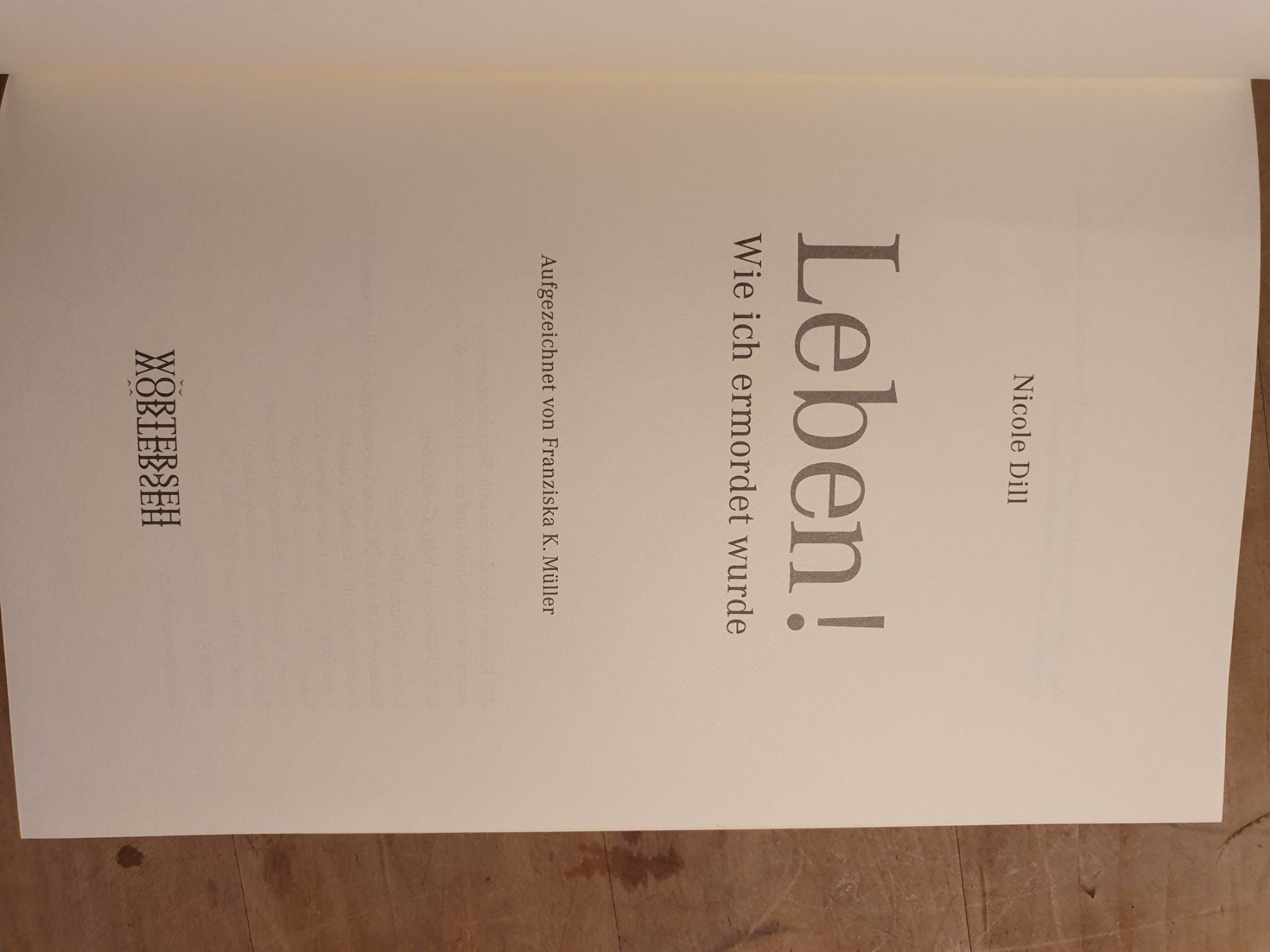 Libri: Leben Nicole Dill Worterseh – Usato da Zürich venduto da loosebone 1