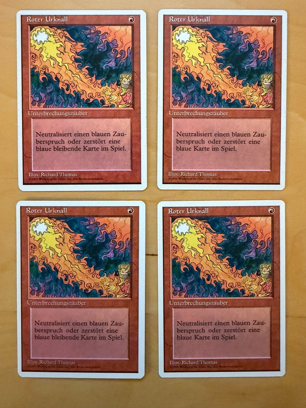 Magic The Gathering Carte collezionabili: 4x Roter Urknall // Red Elemental Blast 4th Edition // Magic – Usato da Binz venduto da Tempelritter