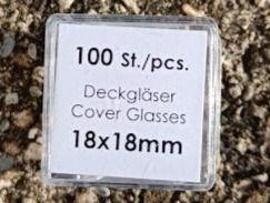 Microscopi: Deckgläser 100 Stück 18 x 18mm – Nuovo e nell'imballaggio originale da Islikon venduto da Damira