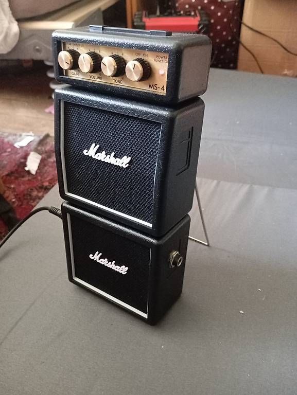 Marshall Amplificatori: Marshall MS-4 Gitarrenverstärker Mini Stack guter Zustand – Usato da Basel venduto da Petergunn