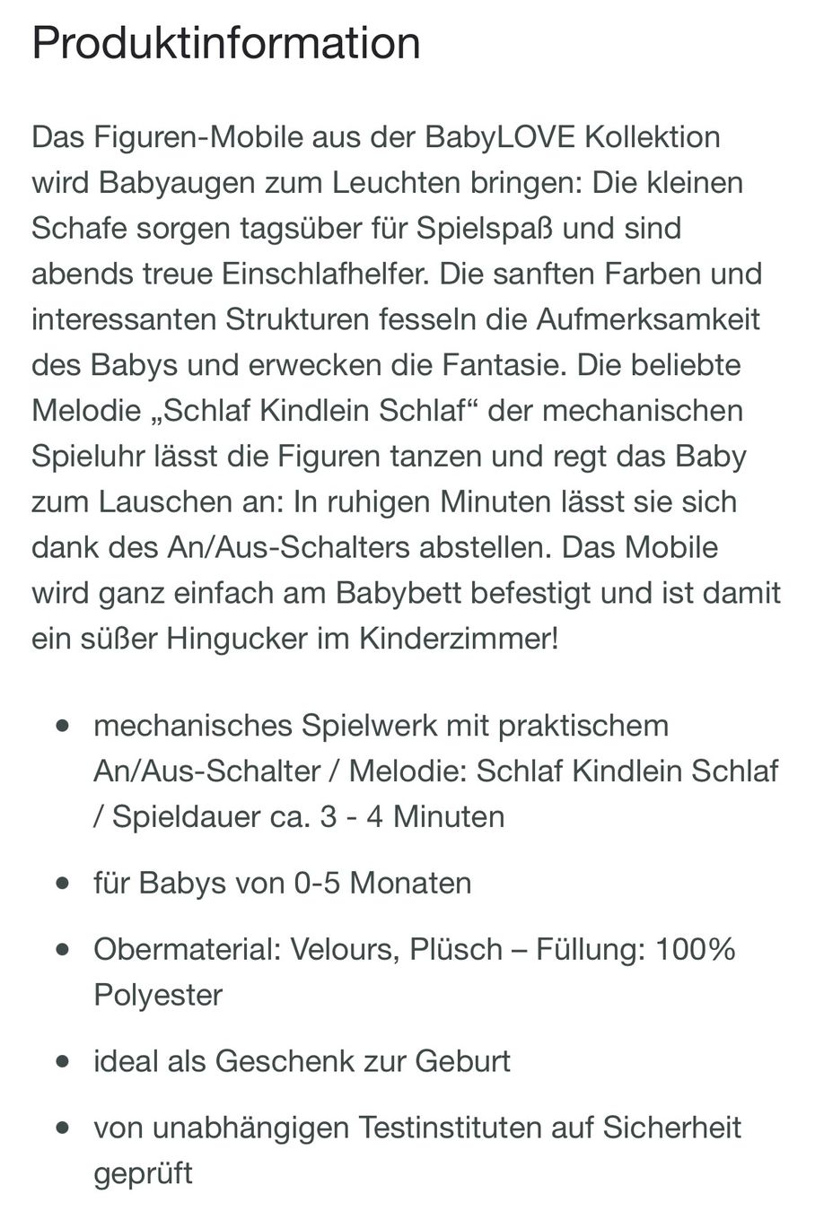 Spielzeuge: Fehn Musik Mobile Schaf – Gebraucht aus Obermumpf von N.Walter 7