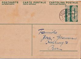 1935 Postkarte Evilard