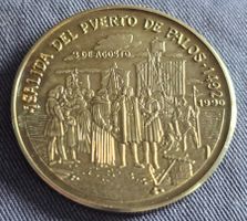 Gedenkmünze Puerto de Palos 1 Peso Kuba 1990