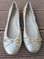 Chaussures ballerines doré CARINA en CUIR, pointure 40, NEUF
