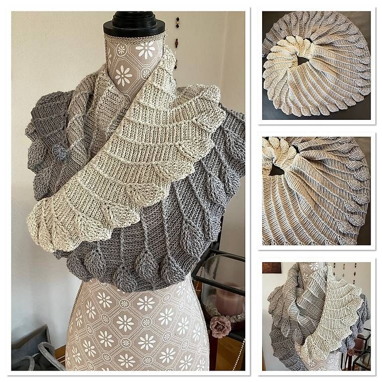 Foulard & Sciarpe: Schal / Tuch Leaves Swirl – Nuovo (secondo la descrizione) da Neuhausen venduto da Mandala65