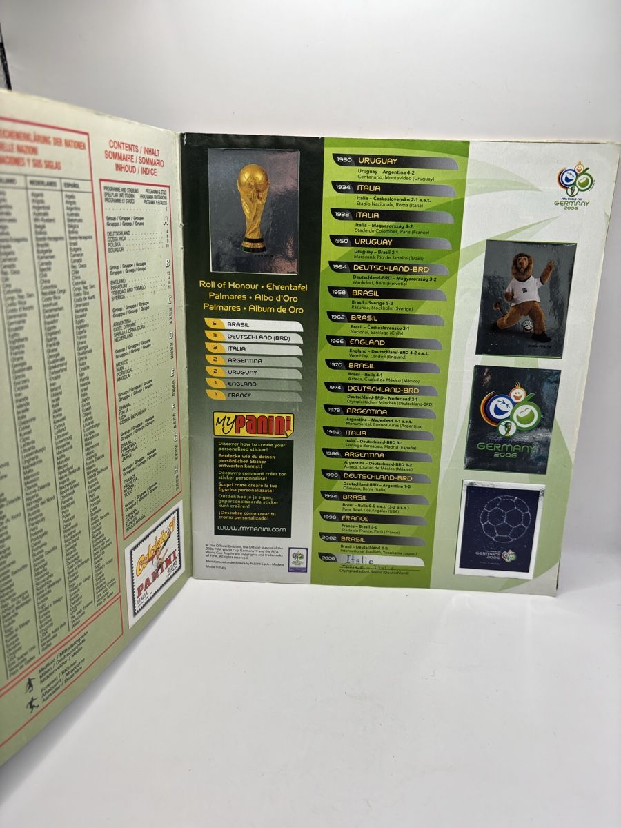 Panini Album: Album Panini Coupe du Monde 2006 Complet – Usato da Genève venduto da sho_67qj 1
