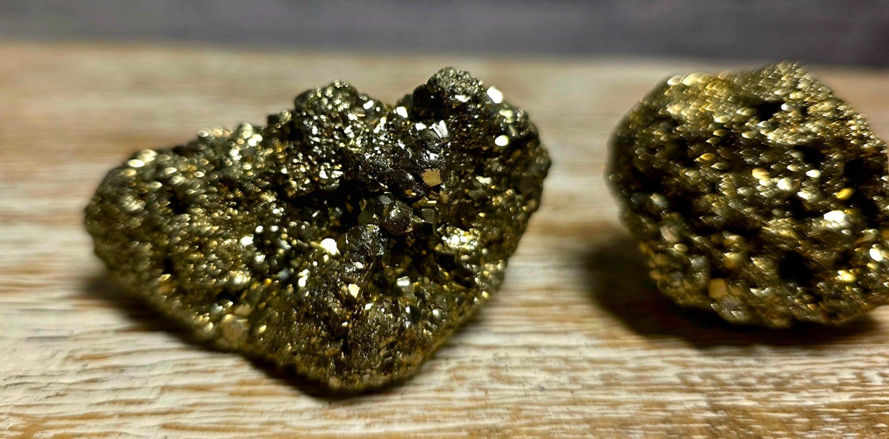 Minerali & Pietre curative: 3 Pyrit Stücke 252g – Nuovo e nell'imballaggio originale da Matzingen venduto da Shay_Crystalz 1