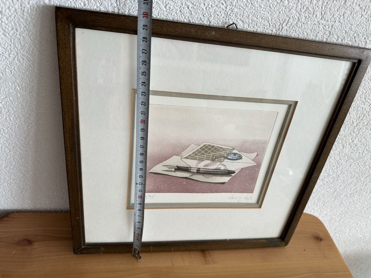 Gemälde: Heinz Voß  Original Radierung Kunst – Gebraucht aus Morges von SevArt 7
