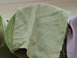 Stoff Leinen  - Baumwolle  mit Gabardine Strucktur