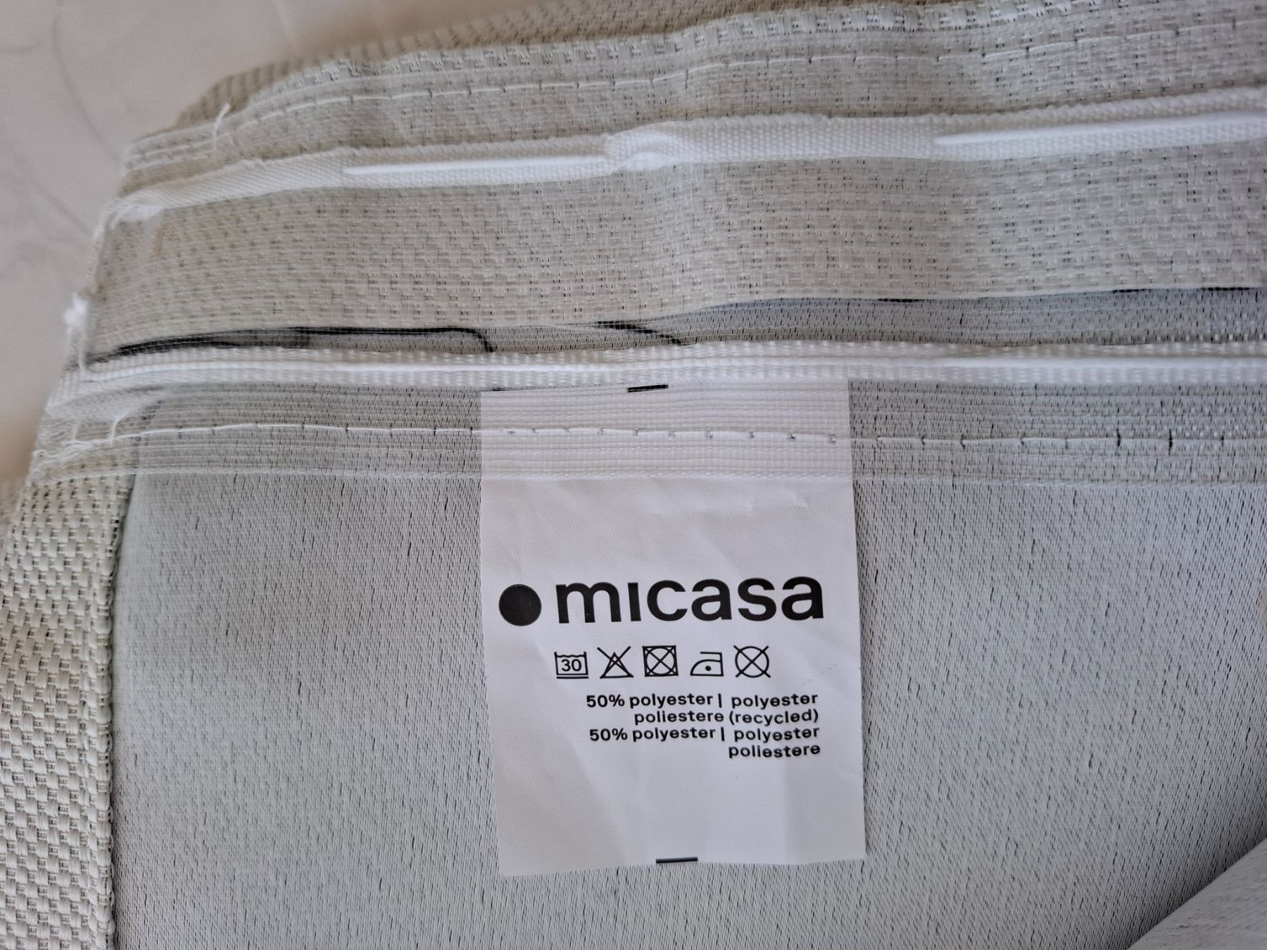 Micasa Vorhänge: 2x Micasa Vorhang, blickdicht, Hell-Beige, ca. 265 x 300cm – Gebraucht aus Seengen von Merlin66 1