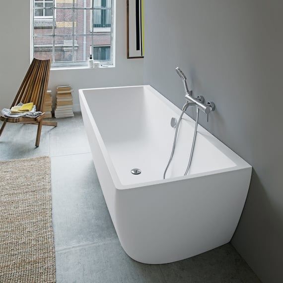 Vasche da bagno: Badewanne Duravit Durasquare, Vorwandversion weiss matt – Nuovo e nell'imballaggio originale da Amriswil venduto da deluxe_bad