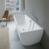 Badewanne Duravit Durasquare, Vorwandversion weiss matt