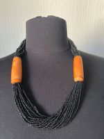 Collier Artisanal Perles En Bois