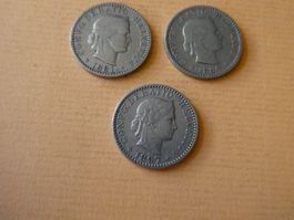 Schweiz 1881-1897, Serie  3   20-Räppler