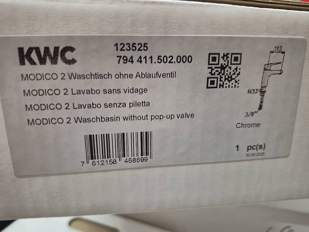 Kwc Armaturen: KWC Modico 2 Hebelmischer Lavabo ohne Ablaufventil – Neu und originalverpackt aus Hendschiken von danimonti1979 2