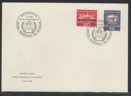 1960, FDC, ONU (D VII) Weltflüchtlingsjahr