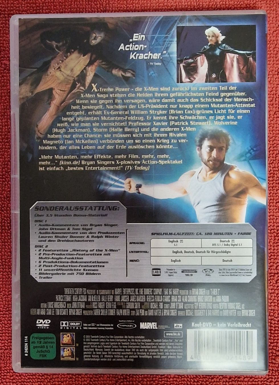 Alle DVDs: X-Men 2 2er Disc Edition DVD – Gebraucht aus Basel von phi_8xhm 1