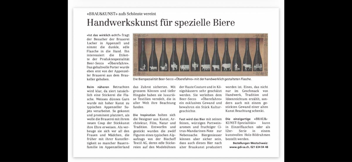 Bevande alcoliche: Appenzeller Beer-Secco Spezial Edition – Nuovo e nell'imballaggio originale da Dürnten venduto da alindi68