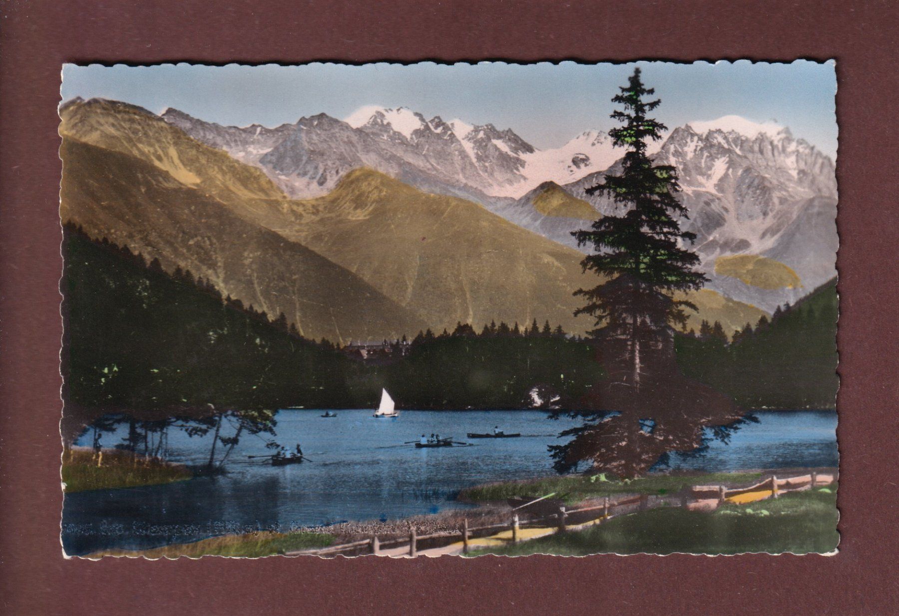 Cartoline postali: LAC CHAMPEX - Grand Combin – Usato da Pully venduto da nicecards-shop