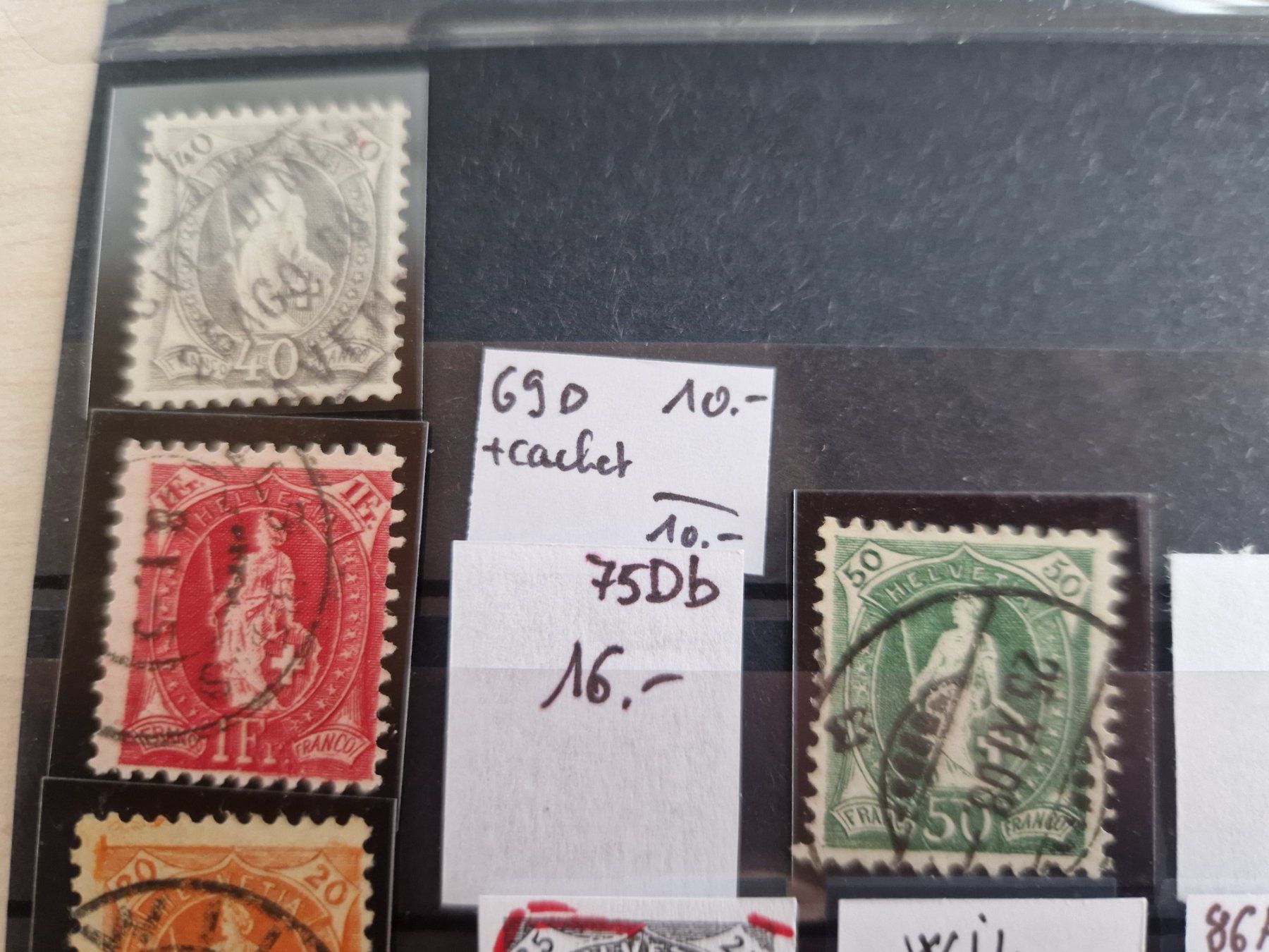 Tutti i francobolli: Top Lot Stehende, ab 1.- – Usato da Burgdorf venduto da Glossy01 1